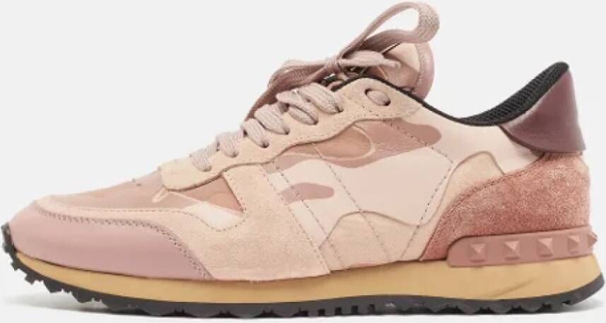 Valentino Vintage Pre-owned Canvas sneakers Pink Dames