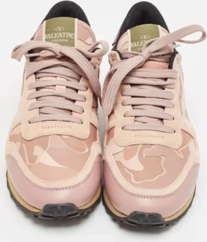 Valentino Vintage Pre-owned Canvas sneakers Pink Dames
