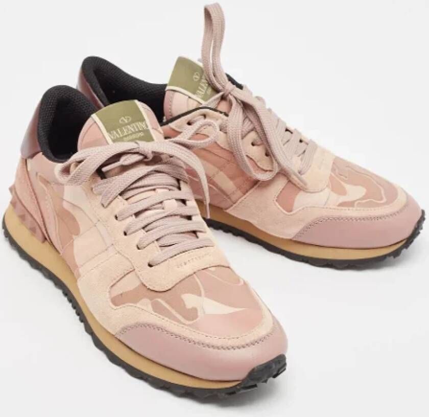 Valentino Vintage Pre-owned Canvas sneakers Pink Dames
