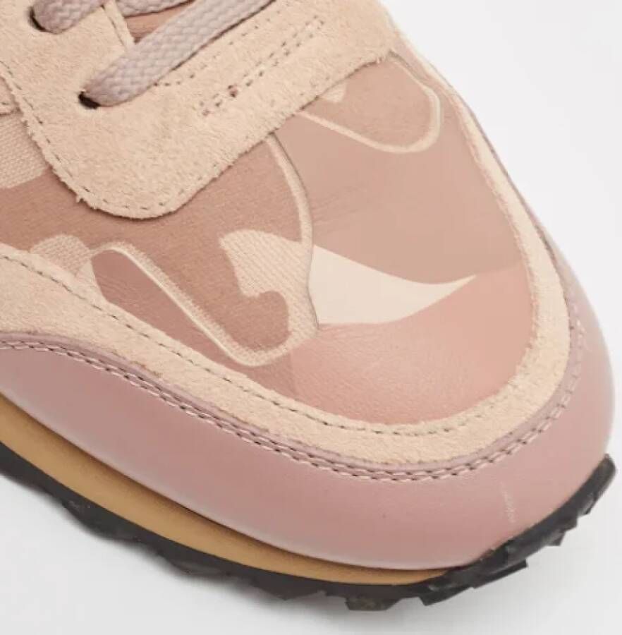 Valentino Vintage Pre-owned Canvas sneakers Pink Dames