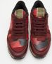 Valentino Vintage Pre-owned Canvas sneakers Red Dames - Thumbnail 3
