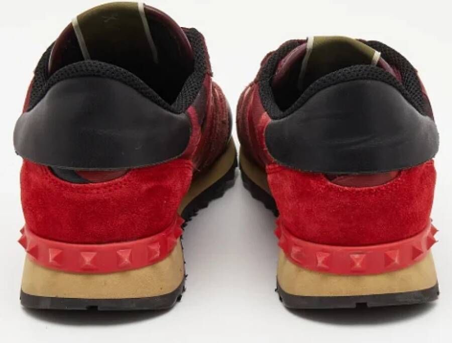 Valentino Vintage Pre-owned Canvas sneakers Red Dames