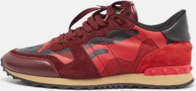 Valentino Vintage Pre-owned Canvas sneakers Red Heren