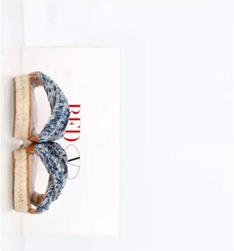 Valentino Vintage Pre-owned Denim sandals Blue Dames