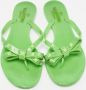 Valentino Vintage Pre-owned Fabric flats Green Dames - Thumbnail 3
