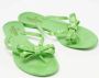 Valentino Vintage Pre-owned Fabric flats Green Dames - Thumbnail 4