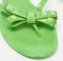 Valentino Vintage Pre-owned Fabric flats Green Dames - Thumbnail 7