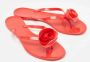 Valentino Vintage Pre-owned Fabric flats Red Dames - Thumbnail 4