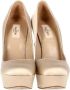 Valentino Vintage Pre-owned Fabric heels Beige Dames - Thumbnail 2