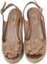 Valentino Vintage Pre-owned Fabric sandals Beige Dames - Thumbnail 2