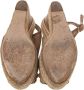 Valentino Vintage Pre-owned Fabric sandals Beige Dames - Thumbnail 5