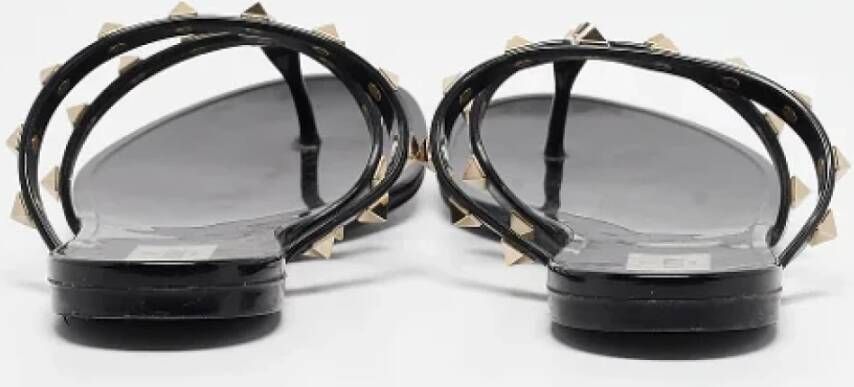 Valentino Vintage Pre-owned Fabric sandals Black Dames