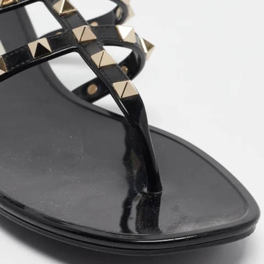 Valentino Vintage Pre-owned Fabric sandals Black Dames