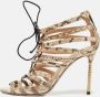 Valentino Vintage Pre-owned Fabric sandals Brown Dames - Thumbnail 2