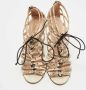 Valentino Vintage Pre-owned Fabric sandals Brown Dames - Thumbnail 3
