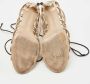 Valentino Vintage Pre-owned Fabric sandals Brown Dames - Thumbnail 6