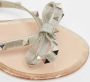 Valentino Vintage Pre-owned Fabric sandals Gray Dames - Thumbnail 7