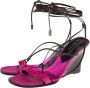 Valentino Vintage Pre-owned Fabric sandals Pink Dames - Thumbnail 3