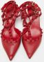 Valentino Vintage Pre-owned Fabric sandals Red Dames - Thumbnail 3