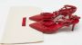Valentino Vintage Pre-owned Fabric sandals Red Dames - Thumbnail 9