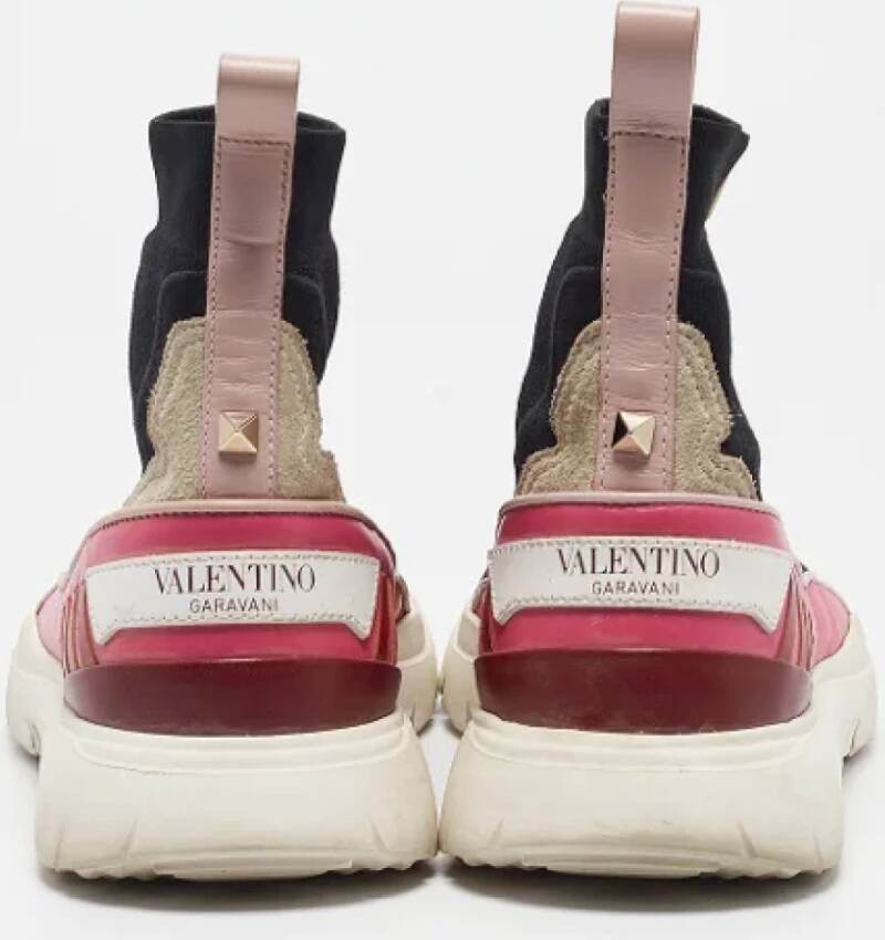 Valentino Vintage Pre-owned Fabric sneakers Black Dames