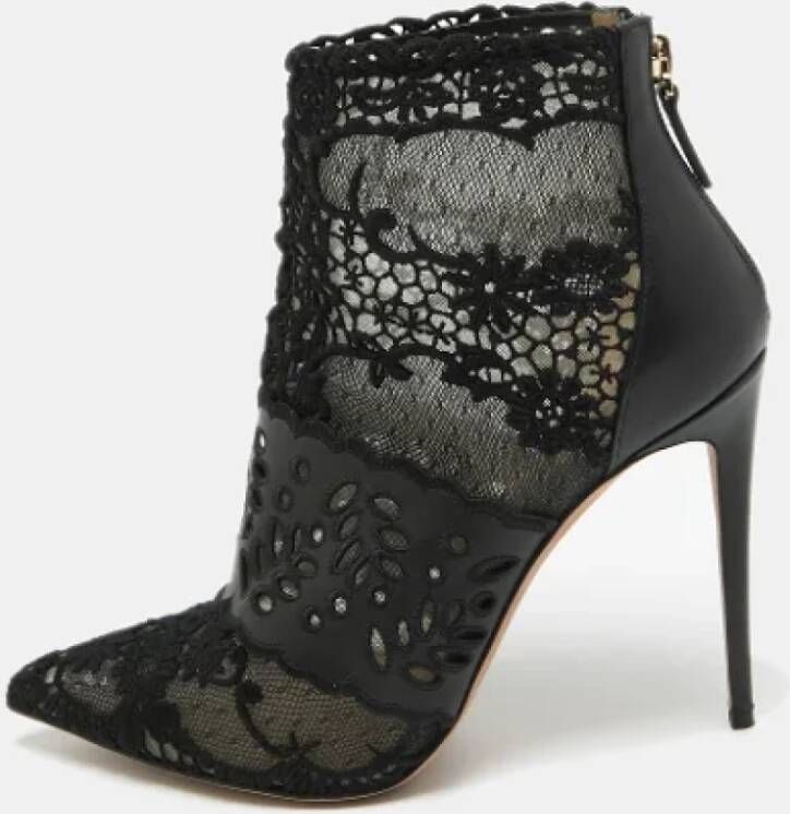 Valentino Vintage Pre-owned Lace boots Black Dames
