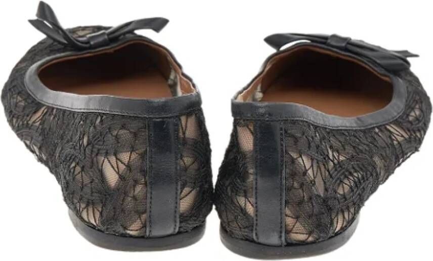 Valentino Vintage Pre-owned Lace flats Black Dames