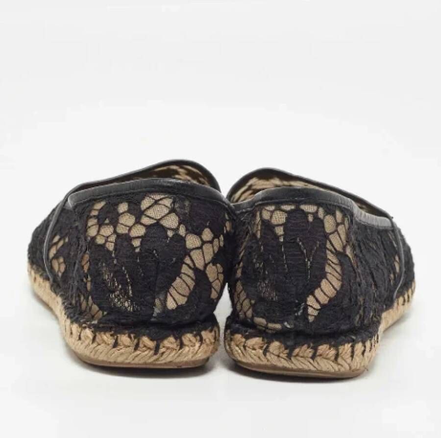 Valentino Vintage Pre-owned Lace flats Black Dames