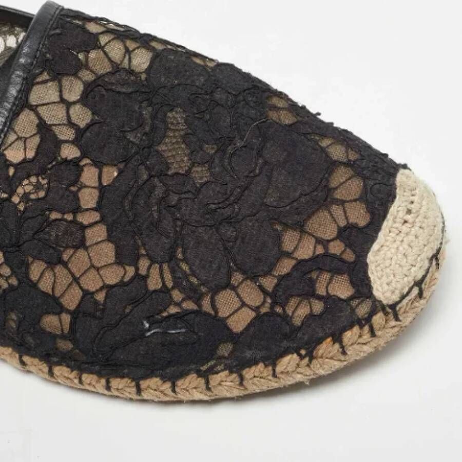 Valentino Vintage Pre-owned Lace flats Black Dames