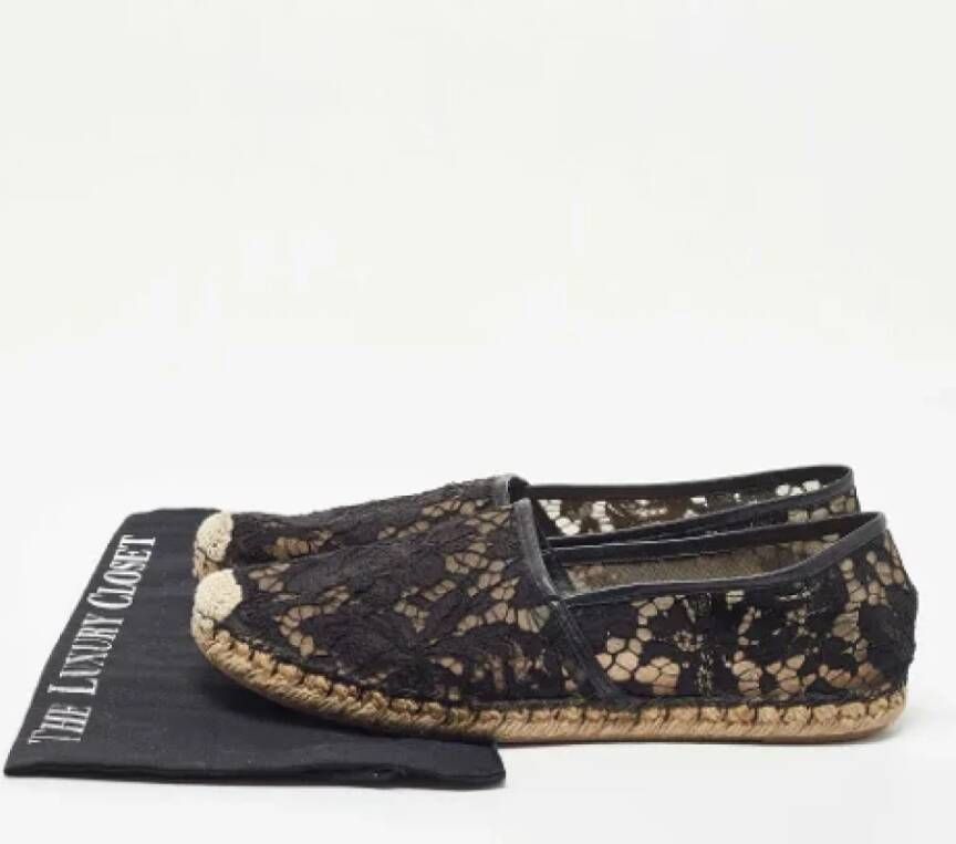 Valentino Vintage Pre-owned Lace flats Black Dames