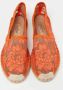 Valentino Vintage Pre-owned Lace flats Orange Dames - Thumbnail 2