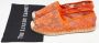 Valentino Vintage Pre-owned Lace flats Orange Dames - Thumbnail 8