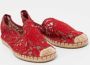 Valentino Vintage Pre-owned Lace flats Red Dames - Thumbnail 4