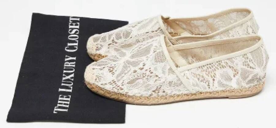 Valentino Vintage Pre-owned Lace flats White Dames