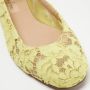 Valentino Vintage Pre-owned Lace flats Yellow Dames - Thumbnail 7