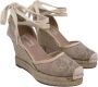 Valentino Vintage Pre-owned Lace sandals Beige Dames - Thumbnail 2
