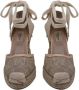 Valentino Vintage Pre-owned Lace sandals Beige Dames - Thumbnail 6