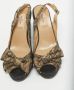 Valentino Vintage Pre-owned Lace sandals Beige Dames - Thumbnail 3