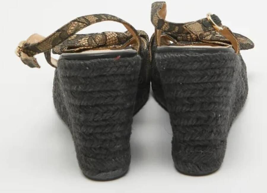 Valentino Vintage Pre-owned Lace sandals Beige Dames