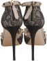 Valentino Vintage Pre-owned Lace sandals Black Dames - Thumbnail 4
