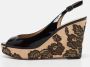 Valentino Vintage Pre-owned Lace sandals Black Dames - Thumbnail 2