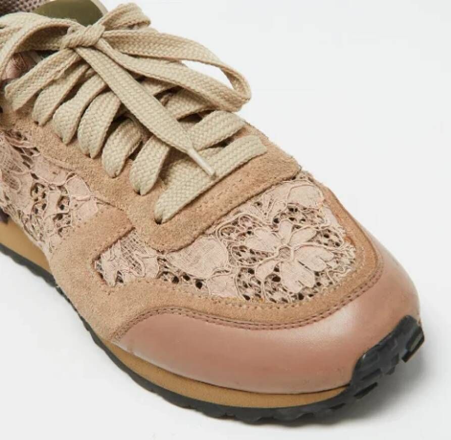 Valentino Vintage Pre-owned Lace sneakers Beige Dames