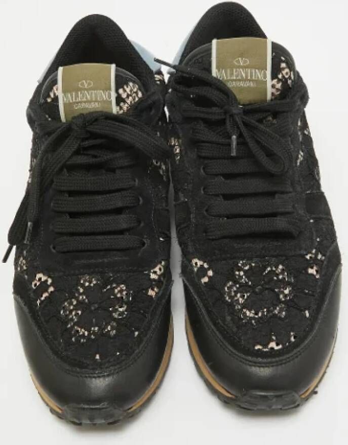 Valentino Vintage Pre-owned Lace sneakers Black Dames