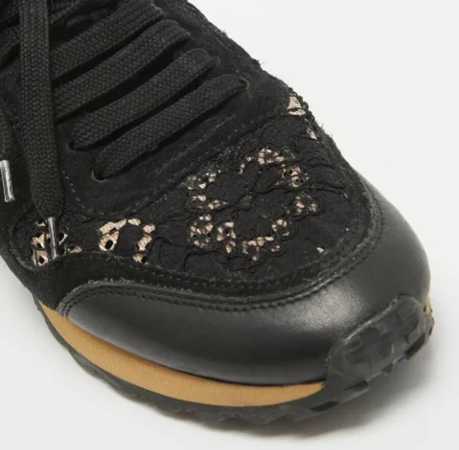Valentino Vintage Pre-owned Lace sneakers Black Dames