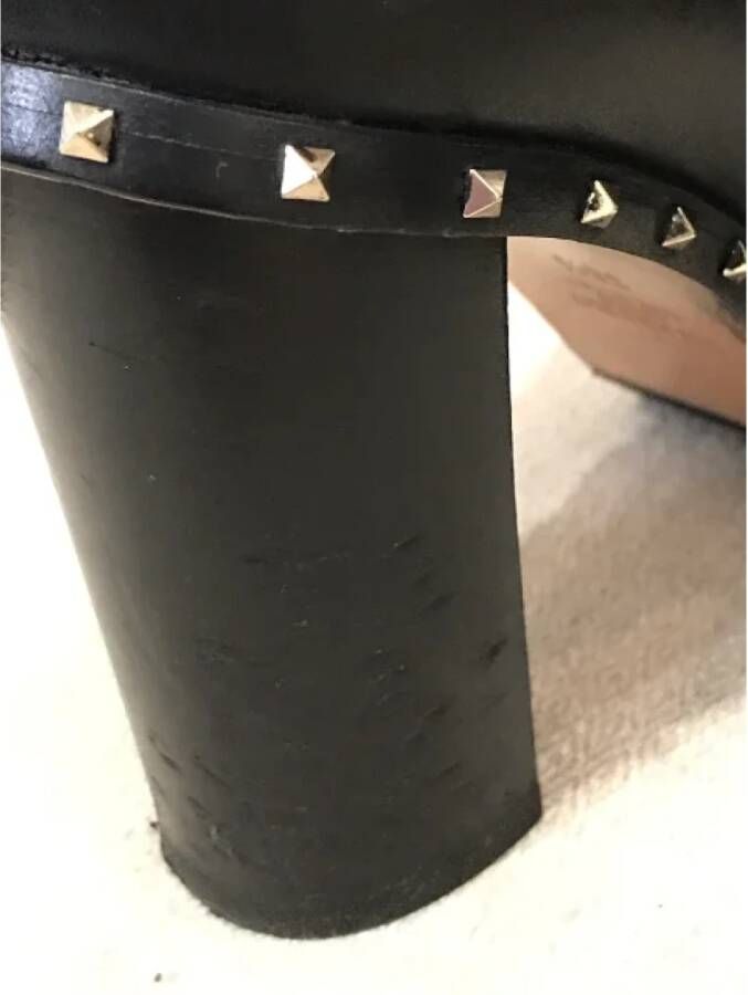 Valentino Vintage Pre-owned Leather boots Black Dames