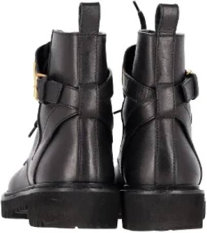 Valentino Vintage Pre-owned Leather boots Black Dames