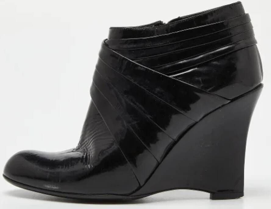 Valentino Vintage Pre-owned Leather boots Black Dames