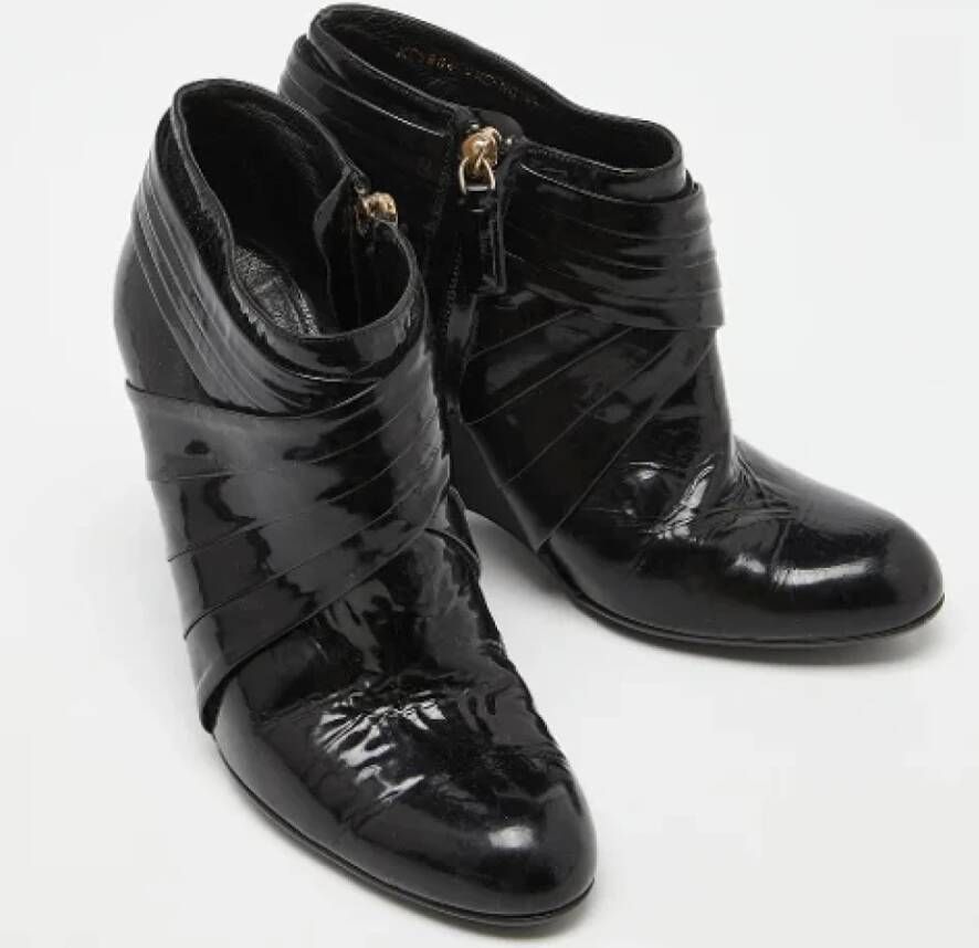 Valentino Vintage Pre-owned Leather boots Black Dames