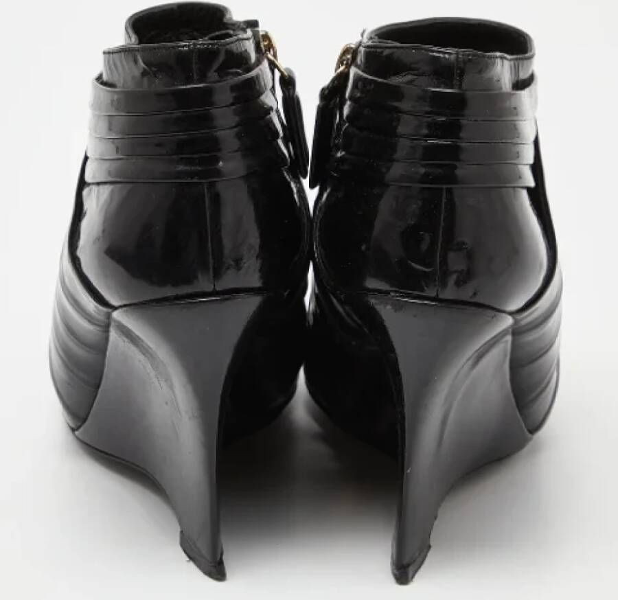 Valentino Vintage Pre-owned Leather boots Black Dames