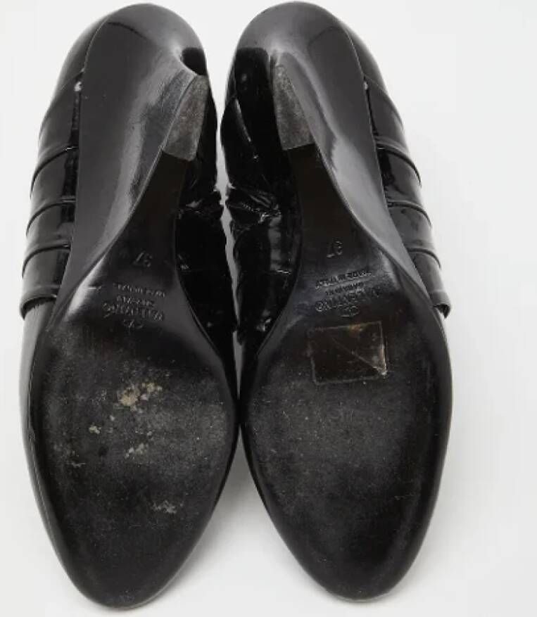Valentino Vintage Pre-owned Leather boots Black Dames